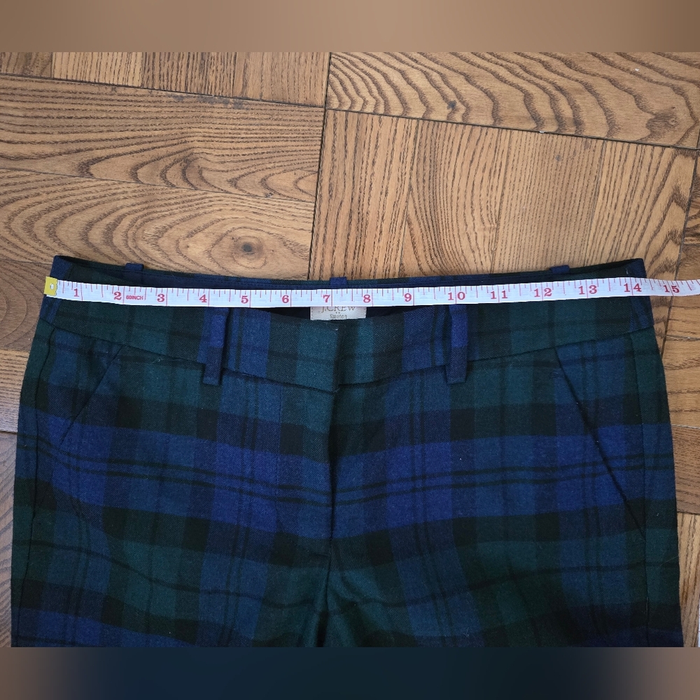 JCrew Wool Plaid Ankle Pant - Picture 8 of 8